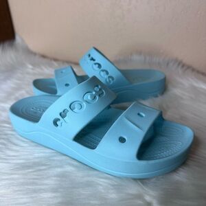 Crocs Baya Platform Slide Iconic Comfort Sandals Comfort Pure Water Size 9